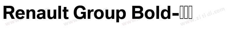 Renault Group Bold字体转换